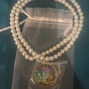 Krewe of Rex Mardi Gras pearl necklace